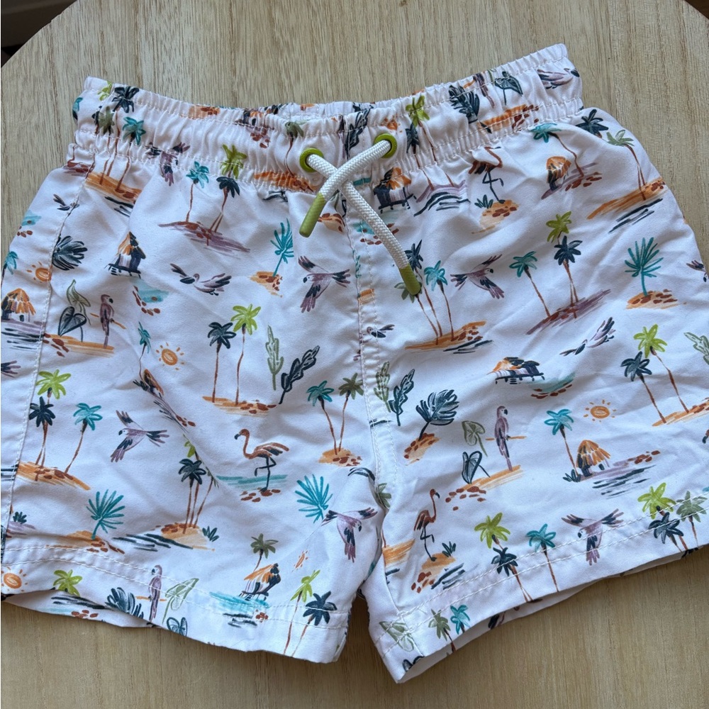 Tropical Print Swim Shorts Zara boys size 6